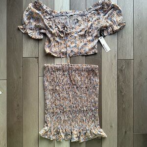 Haute Monde Multicolor Smocked Set